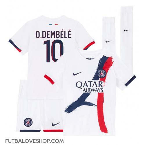 Dres Paris Saint-Germain Ousmane Dembele #10 Preč pre deti 2024-25 Krátky Rukáv (+ trenírky)